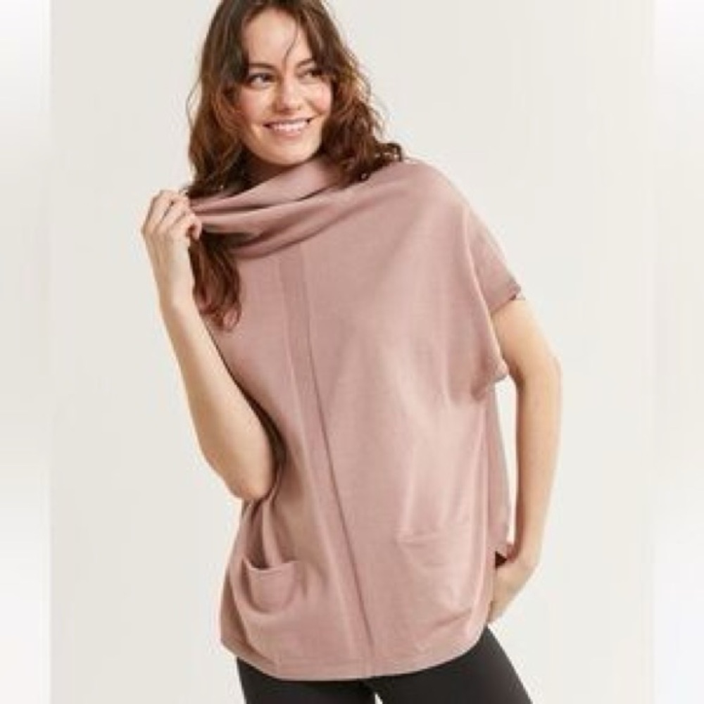 Reitmans Pink Cowl Neck Sweater Soft Knit Casual